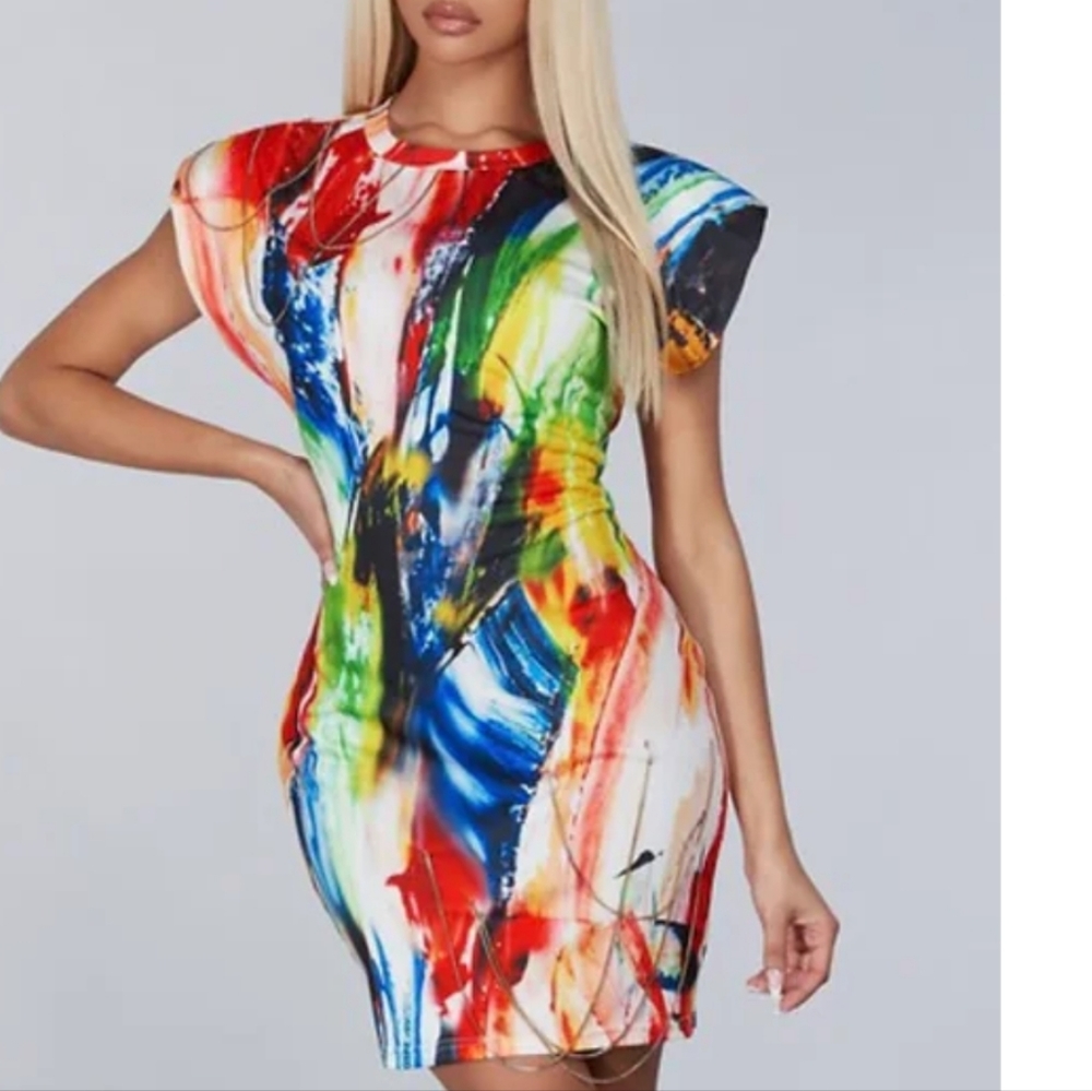 L'Rev37 mini dress